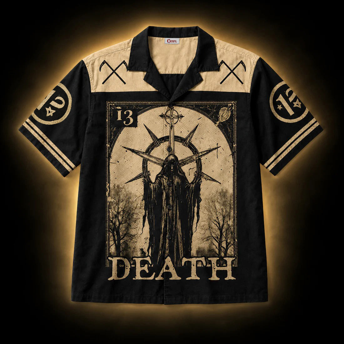 Death XIII — Tarot Arcana Hawaiian Shirt | Occult Collection