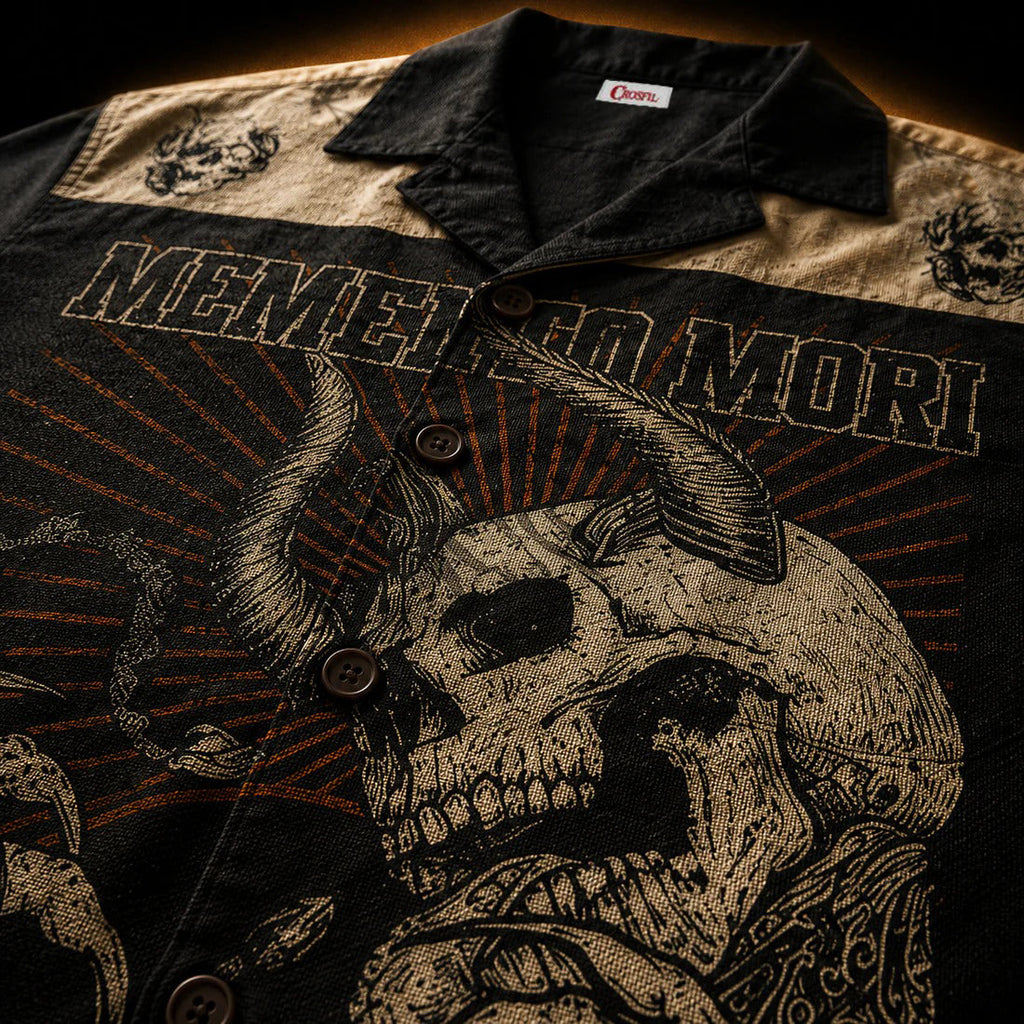 Memento Mori 13 — Gothic Skull Hawaiian Shirt | Horror Collection