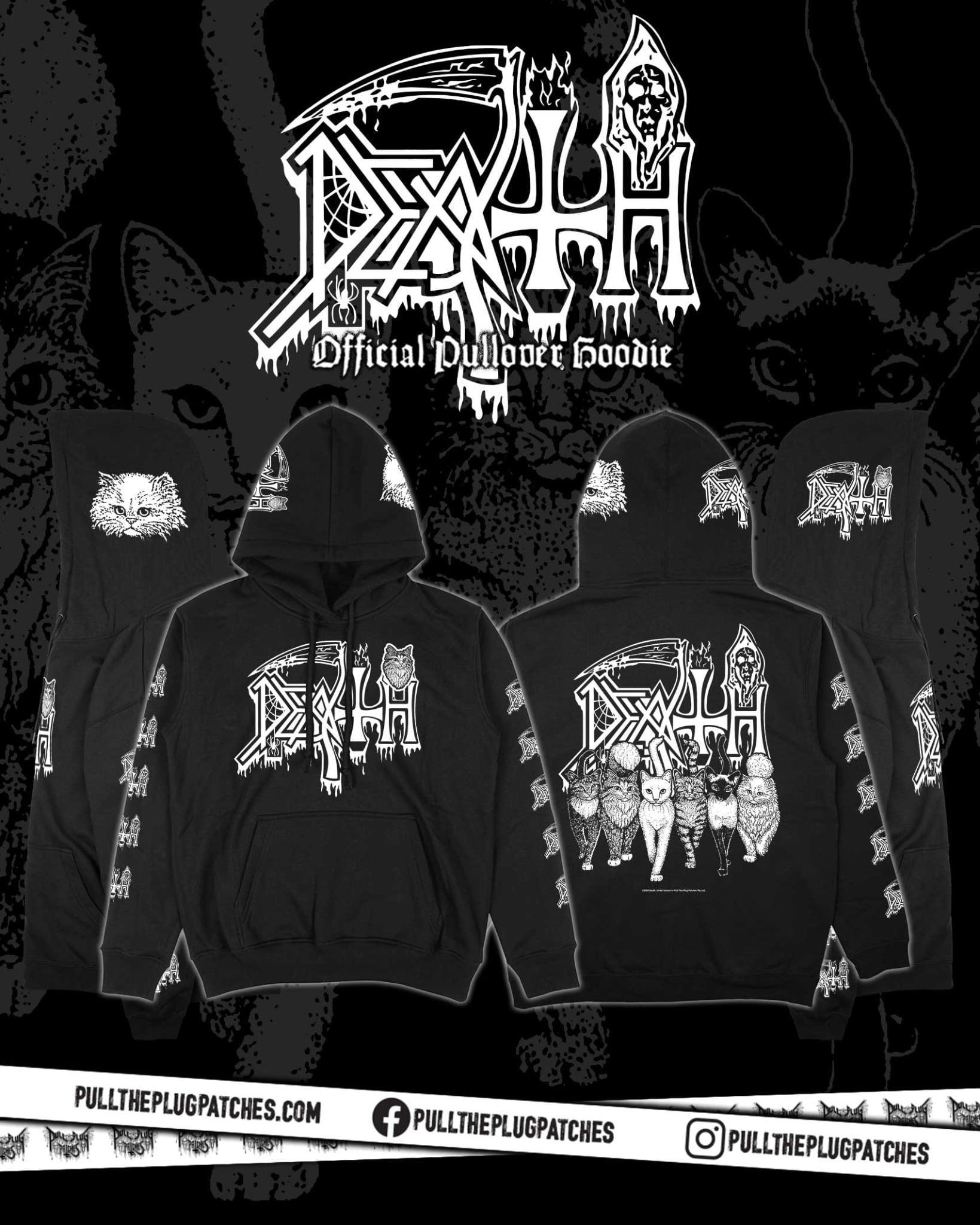 Death - Kittens - Deluxe Pullover Hoodie
