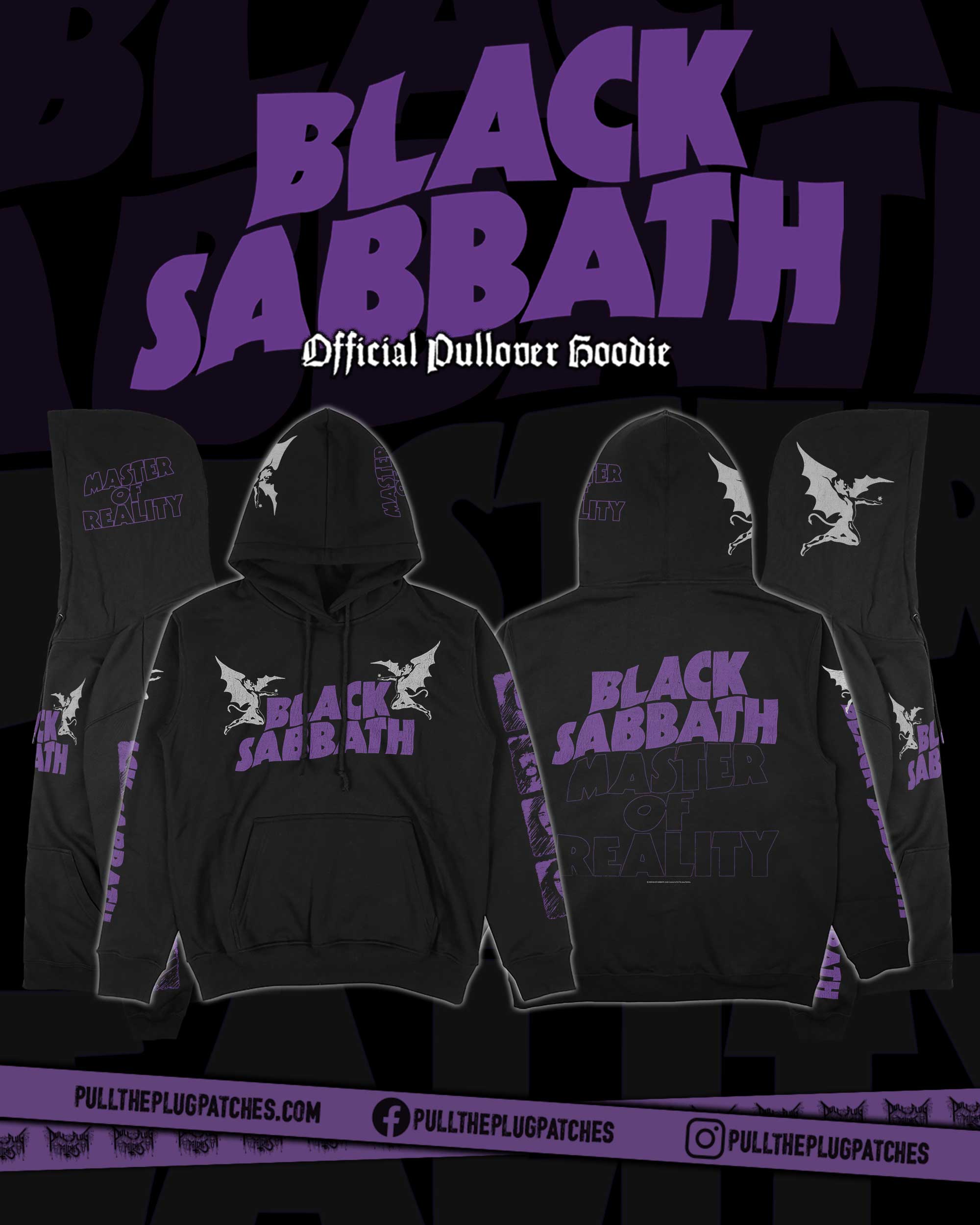 Black Sabbath - Master Of Reality - Deluxe Pullover Hoodie