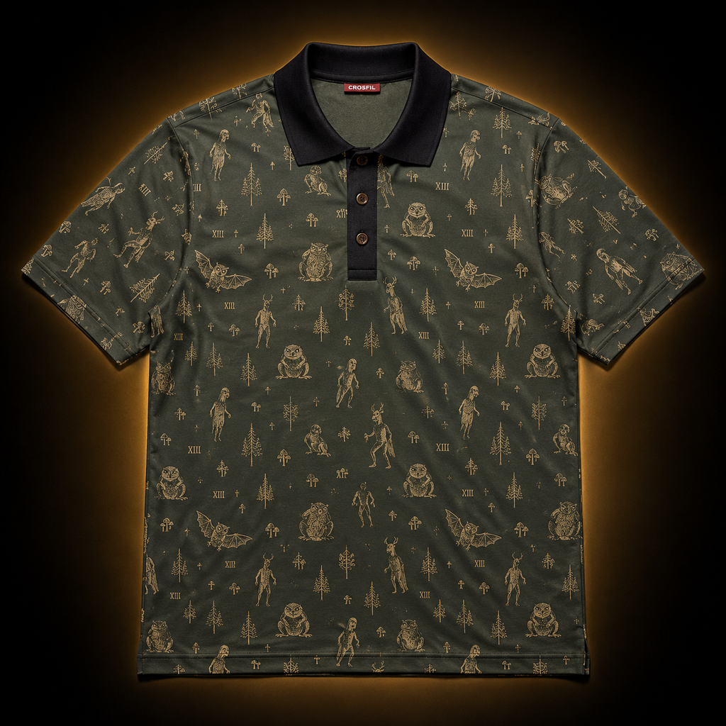 The Woodland Census XIII — Cryptid Polo Shirt