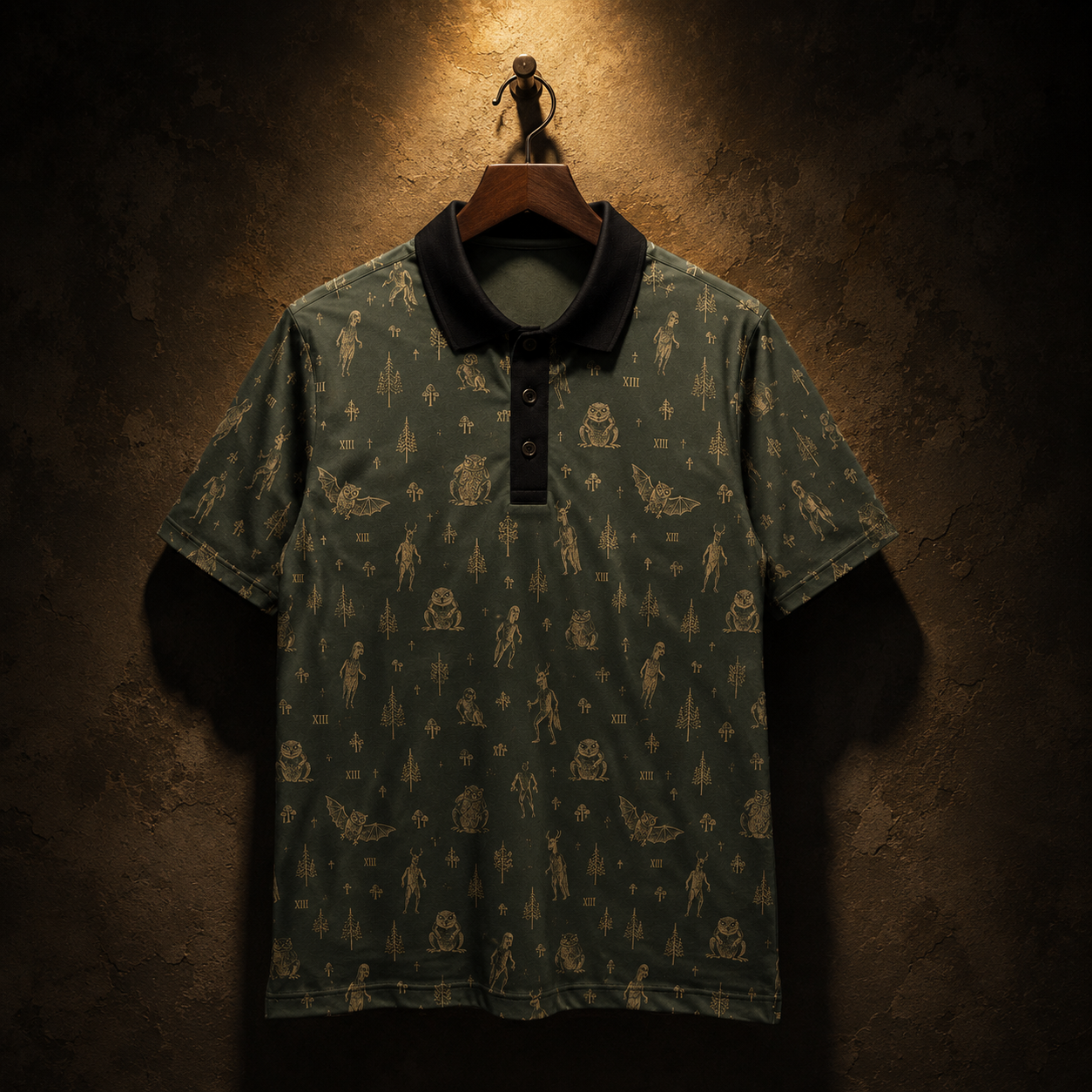 The Woodland Census XIII — Cryptid Polo Shirt