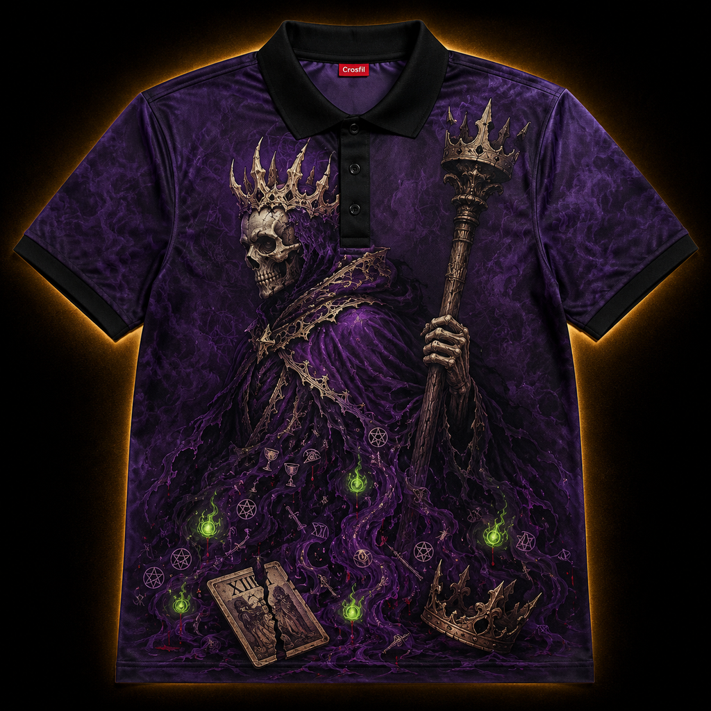 The Deposed — Dark Fantasy Occult Polo Shirt
