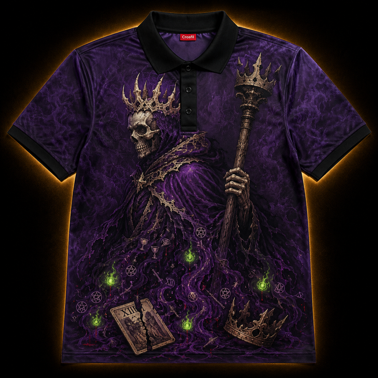 The Deposed — Dark Fantasy Occult Polo Shirt