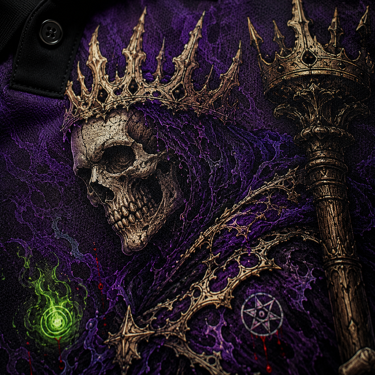 The Deposed — Dark Fantasy Occult Polo Shirt