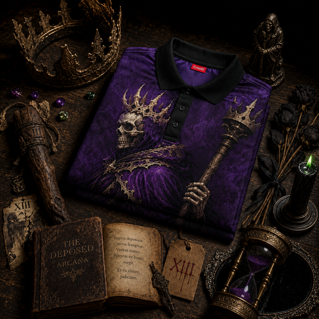 The Deposed — Dark Fantasy Occult Polo Shirt