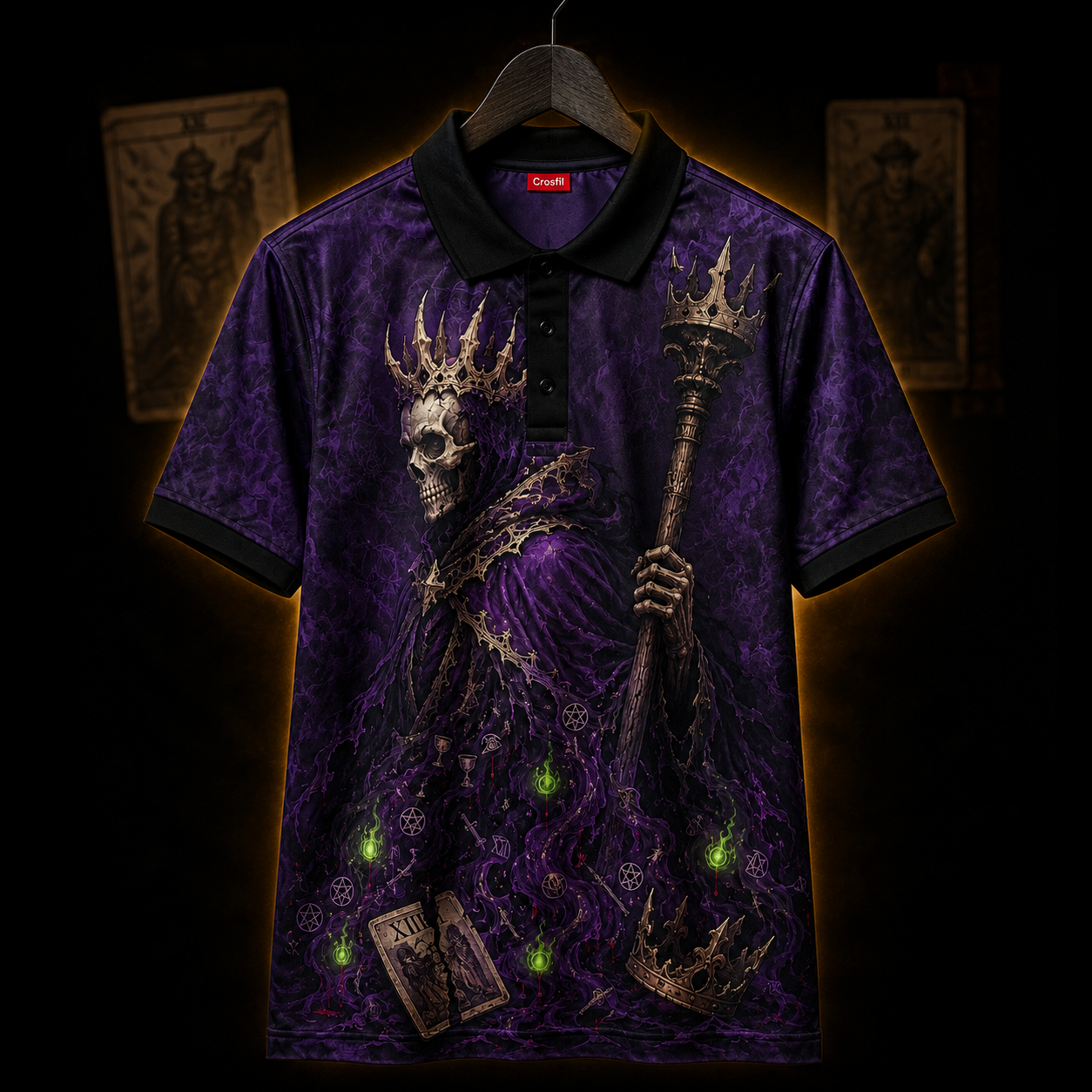 The Deposed — Dark Fantasy Occult Polo Shirt