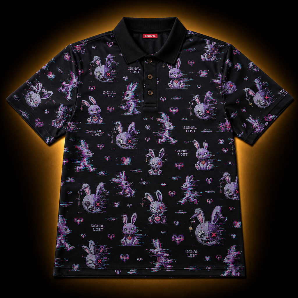 Error CDIV — Glitch Bunny Polo Shirt