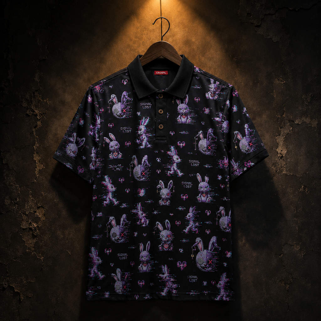 Error CDIV — Glitch Bunny Polo Shirt