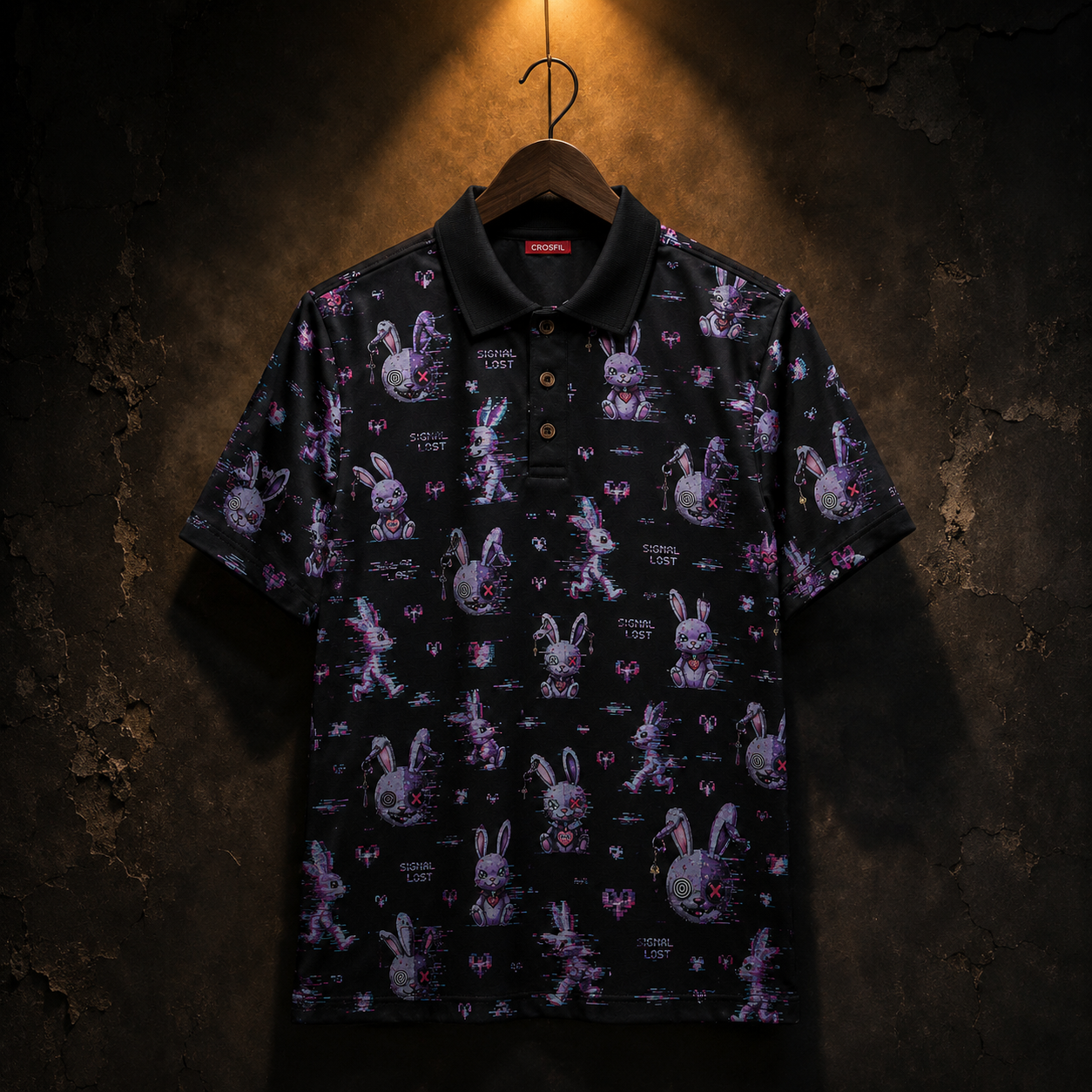 Error CDIV — Glitch Bunny Polo Shirt