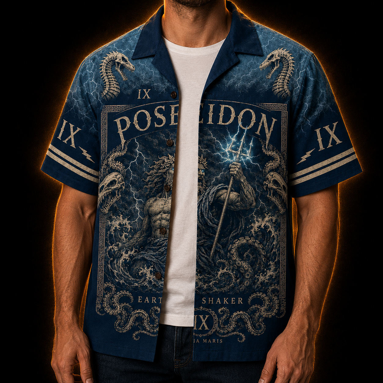 Poseidon IX — Earth Shaker Hawaiian Shirt