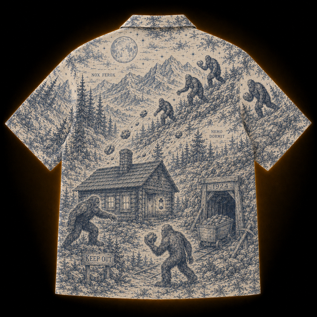 Crosfil The Siege 1924 Hawaiian Shirt — Bigfoot Toile Print