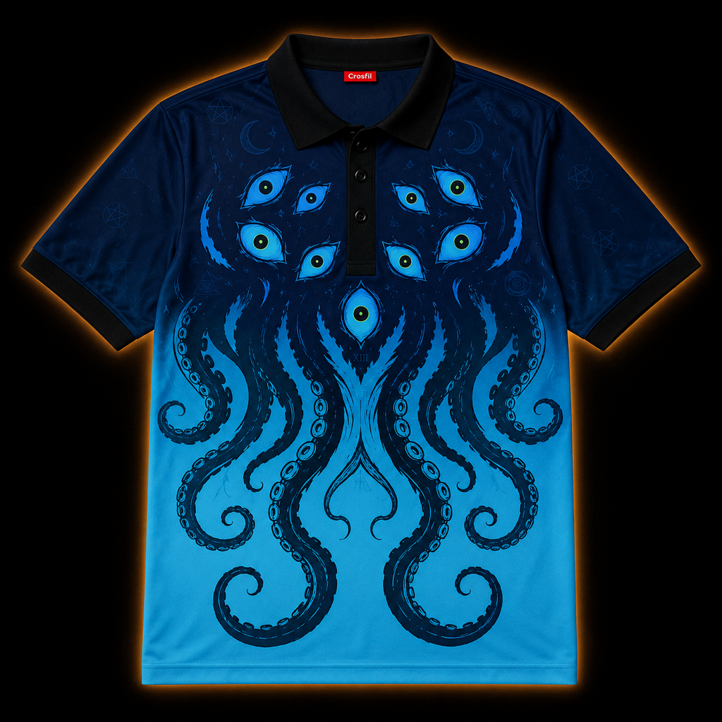 The Many-Eyed — Eldritch Cosmic Horror Polo Shirt
