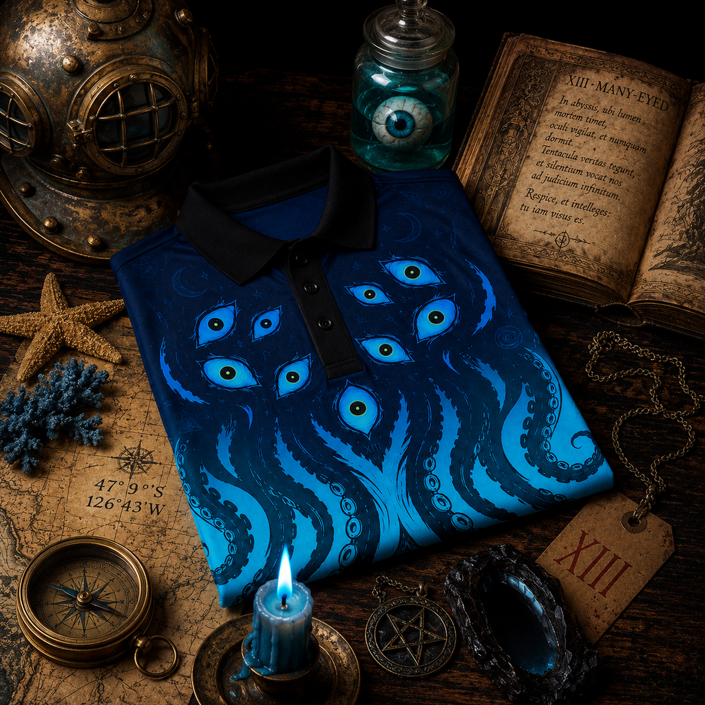 The Many-Eyed — Eldritch Cosmic Horror Polo Shirt