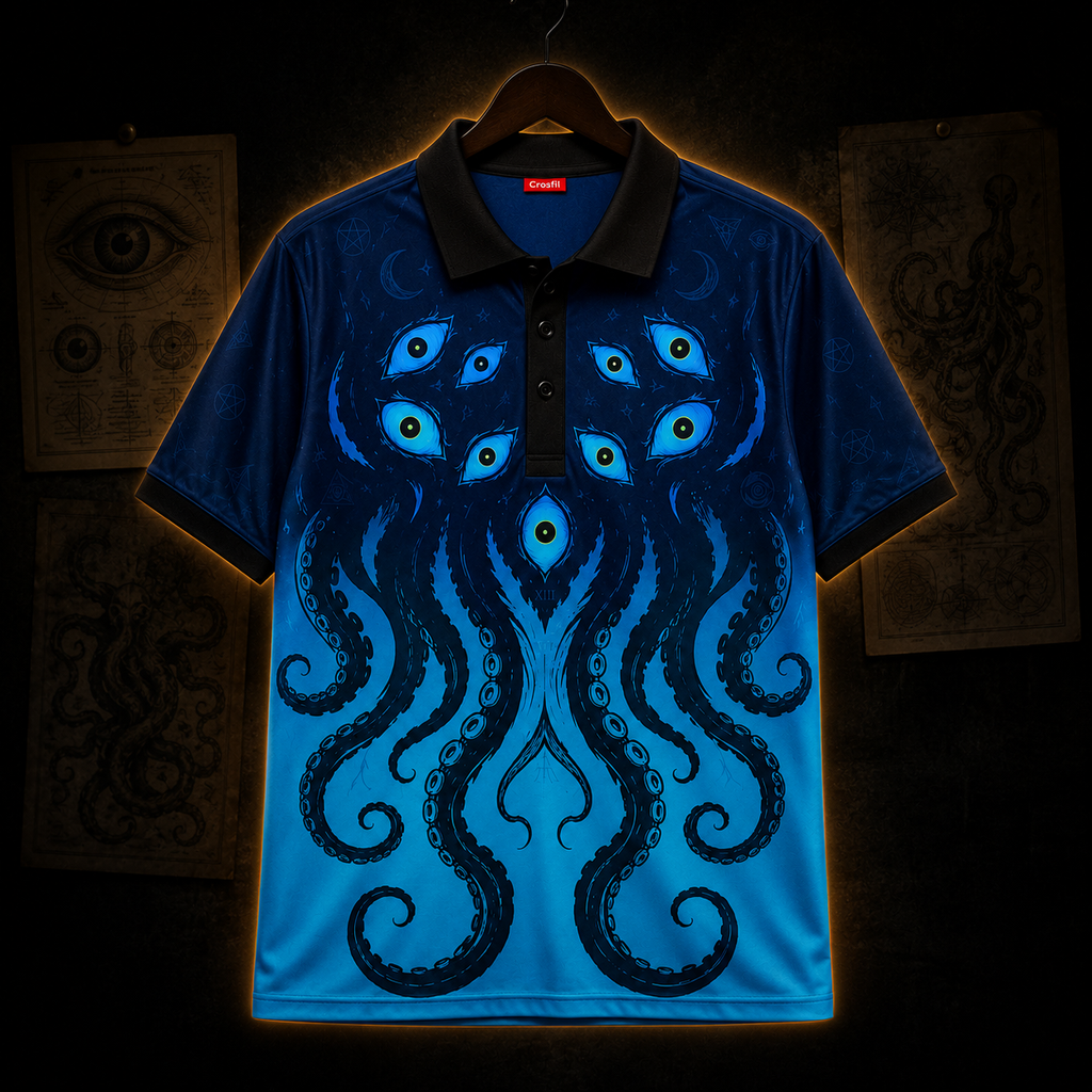 The Many-Eyed — Eldritch Cosmic Horror Polo Shirt