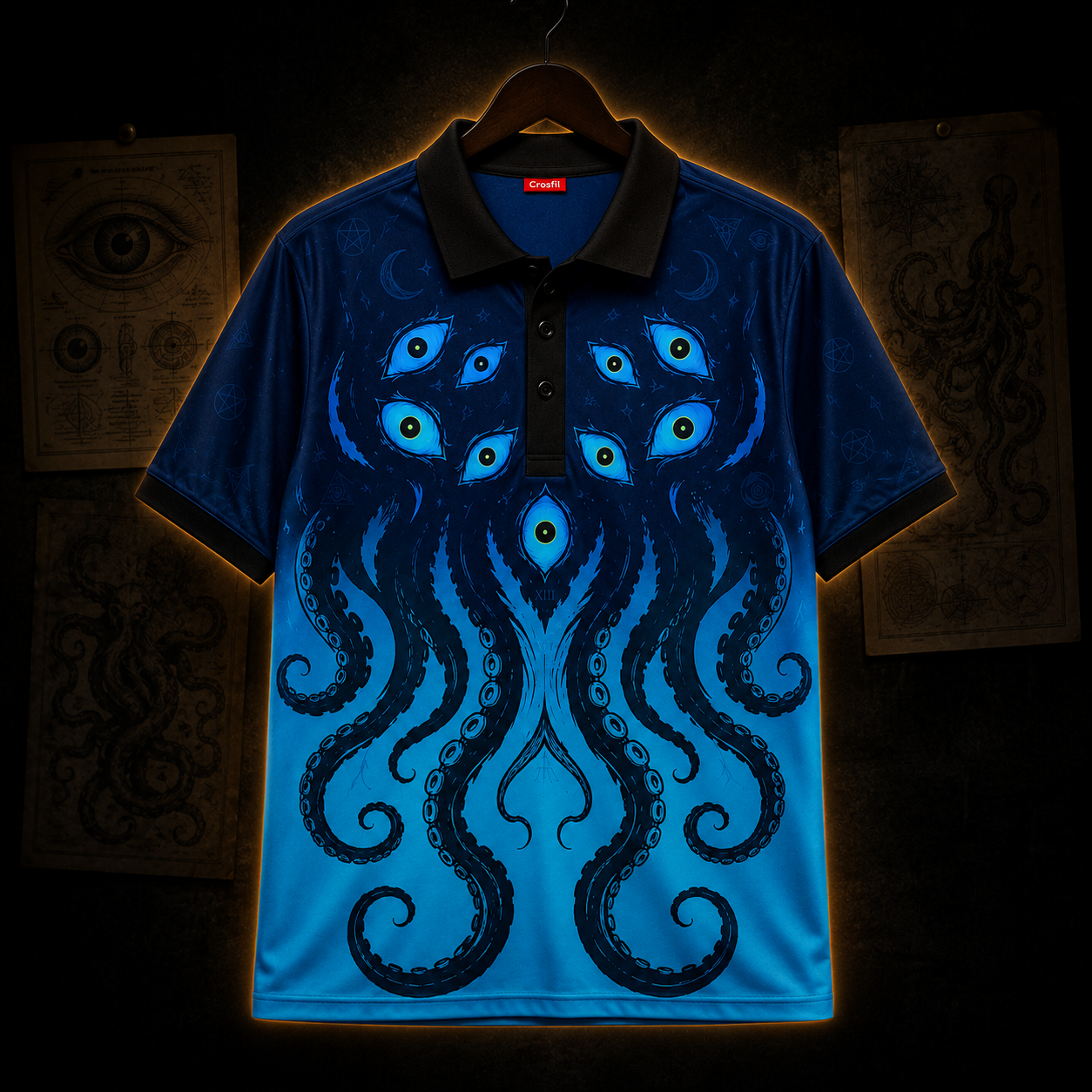 The Many-Eyed — Eldritch Cosmic Horror Polo Shirt