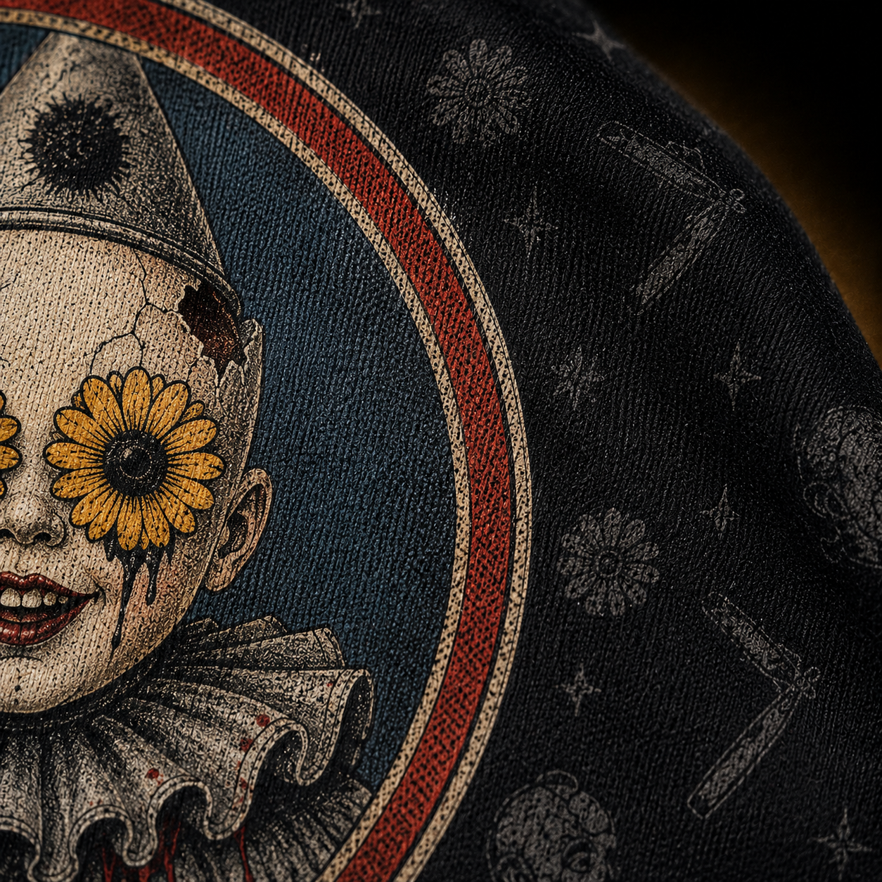 Cute But Psycho — Vintage Horror Clown Polo Shirt