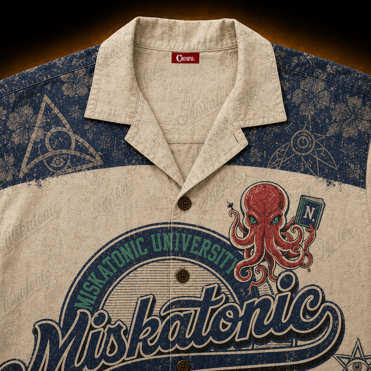Miskatonic University — Cthulhu Varsity Hawaiian Shirt