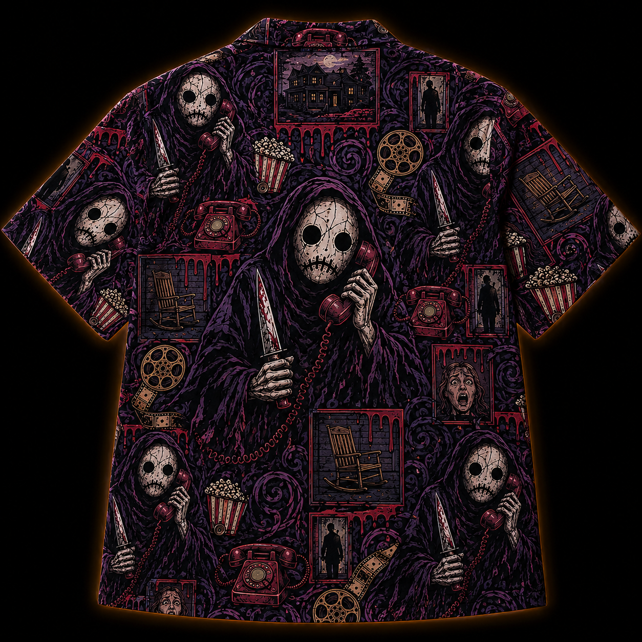 The Caller — Slasher Horror Hawaiian Shirt