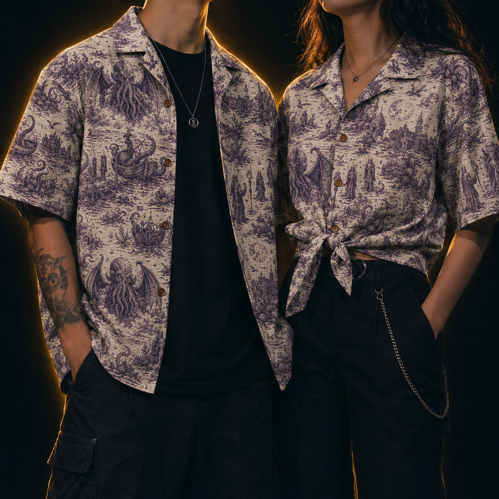 Cult of the Deep Hawaiian Shirt — Cthulhu Cult Toile