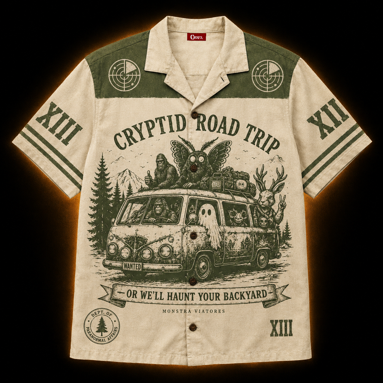 Cryptid Road Trip XIII — Don't Follow Maps Hawaiian Shirt