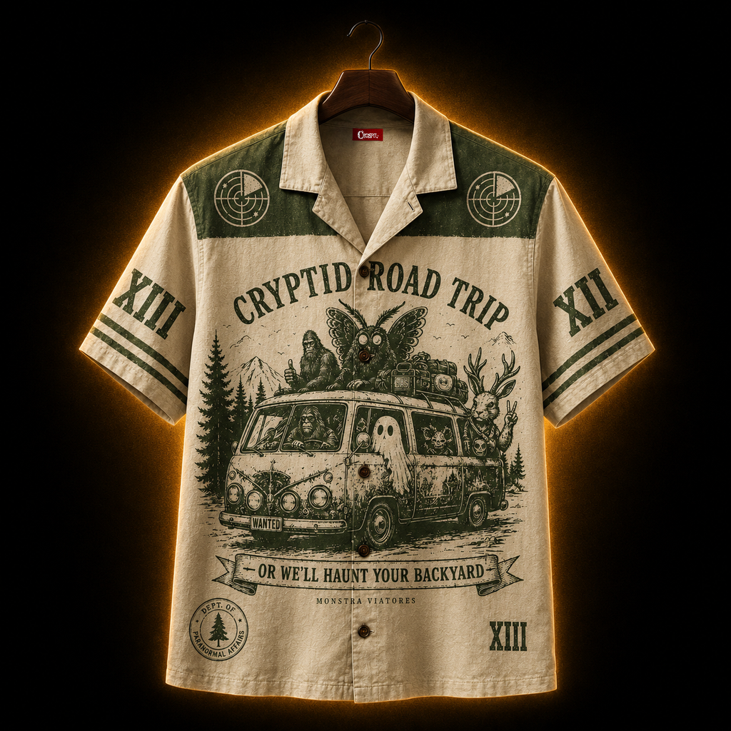 Cryptid Road Trip XIII — Don't Follow Maps Hawaiian Shirt