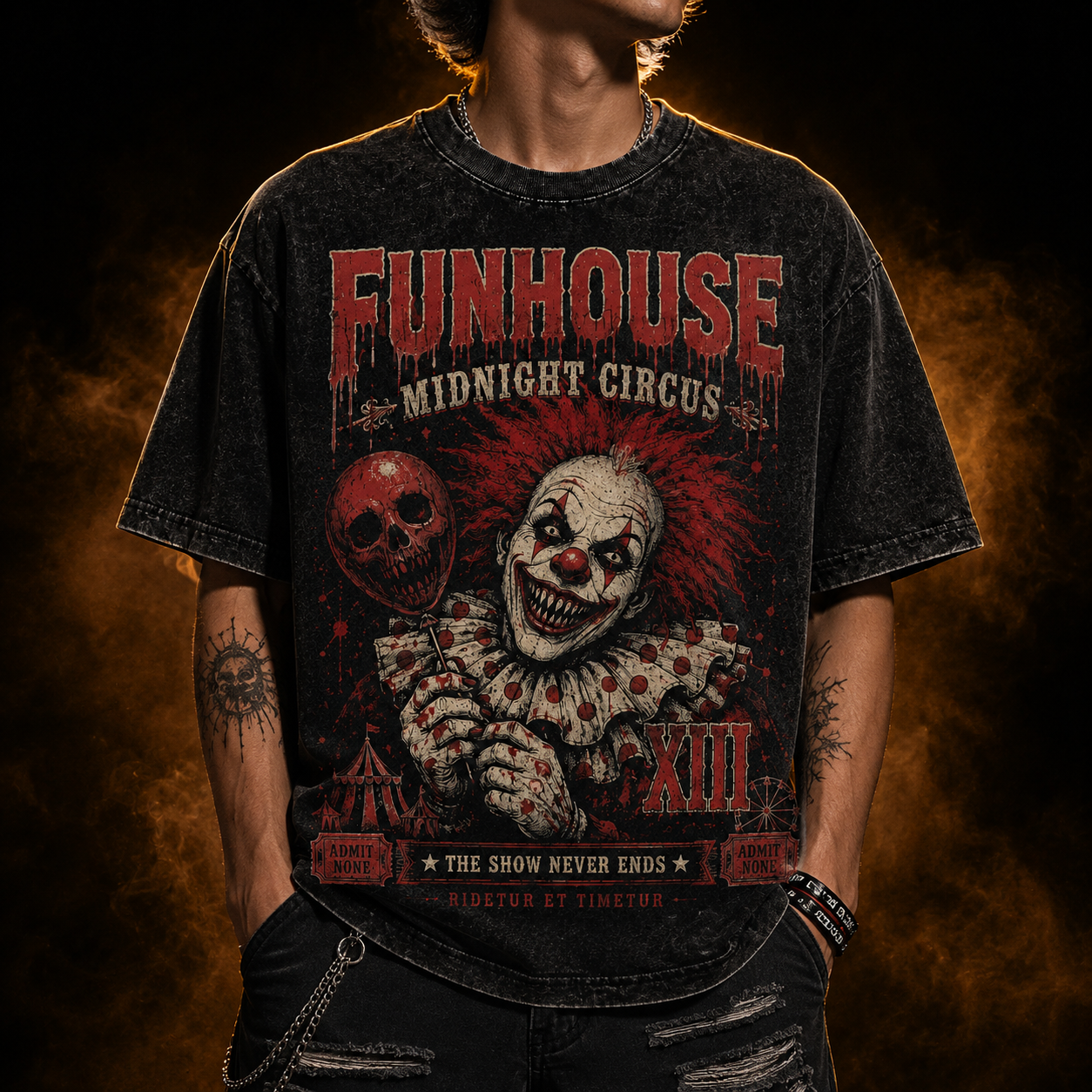 Funhouse XIII — Midnight Circus Washed T-Shirt