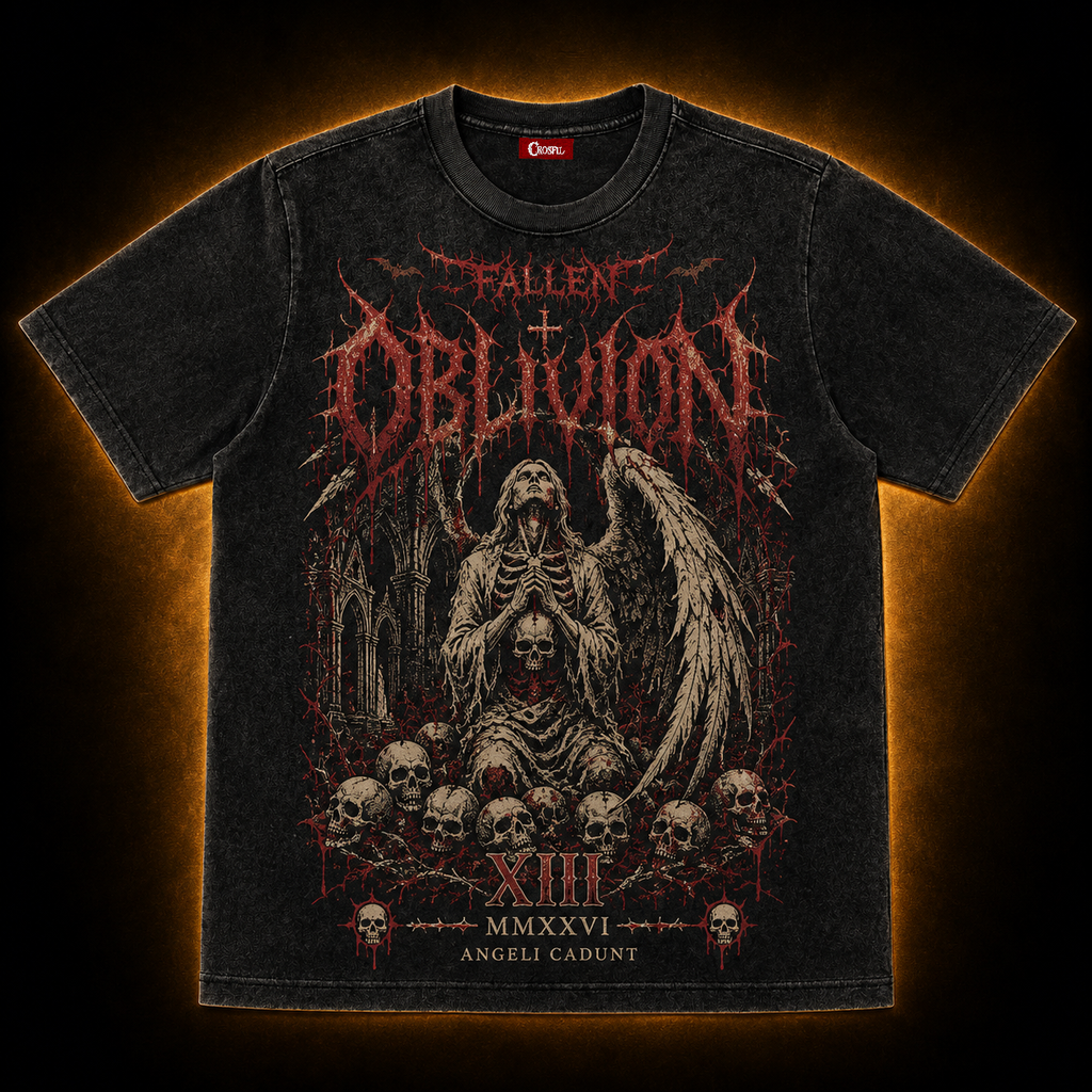 Oblivion — Fallen XIII Death Metal Washed T-Shirt