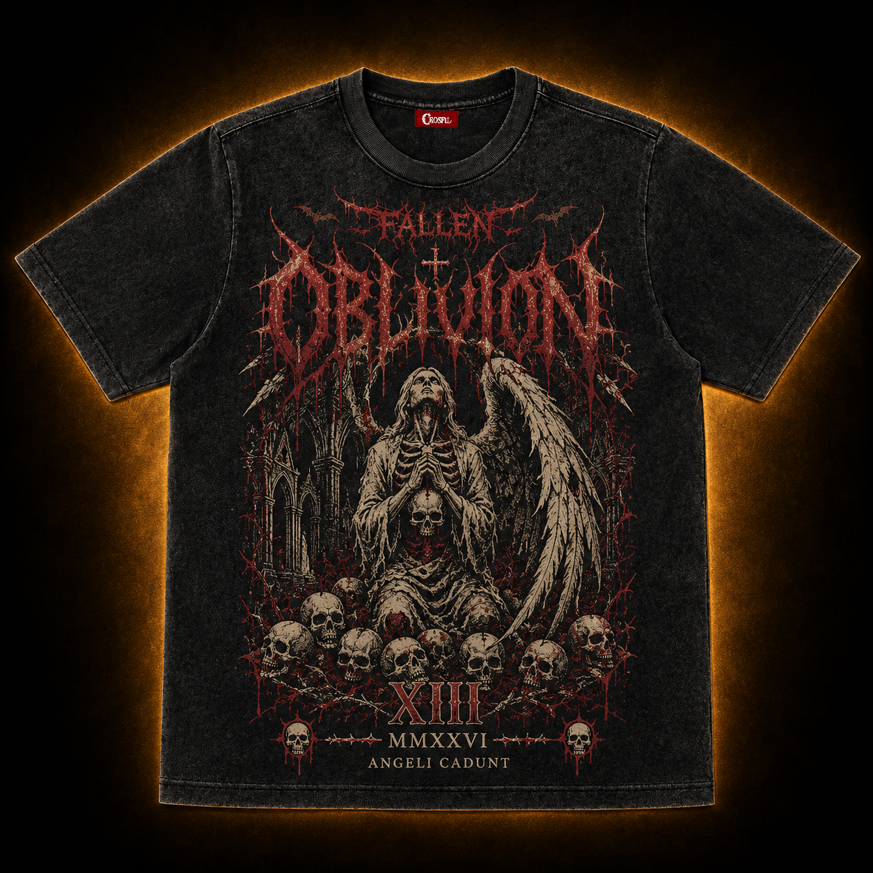 Oblivion — Fallen XIII Death Metal Washed T-Shirt