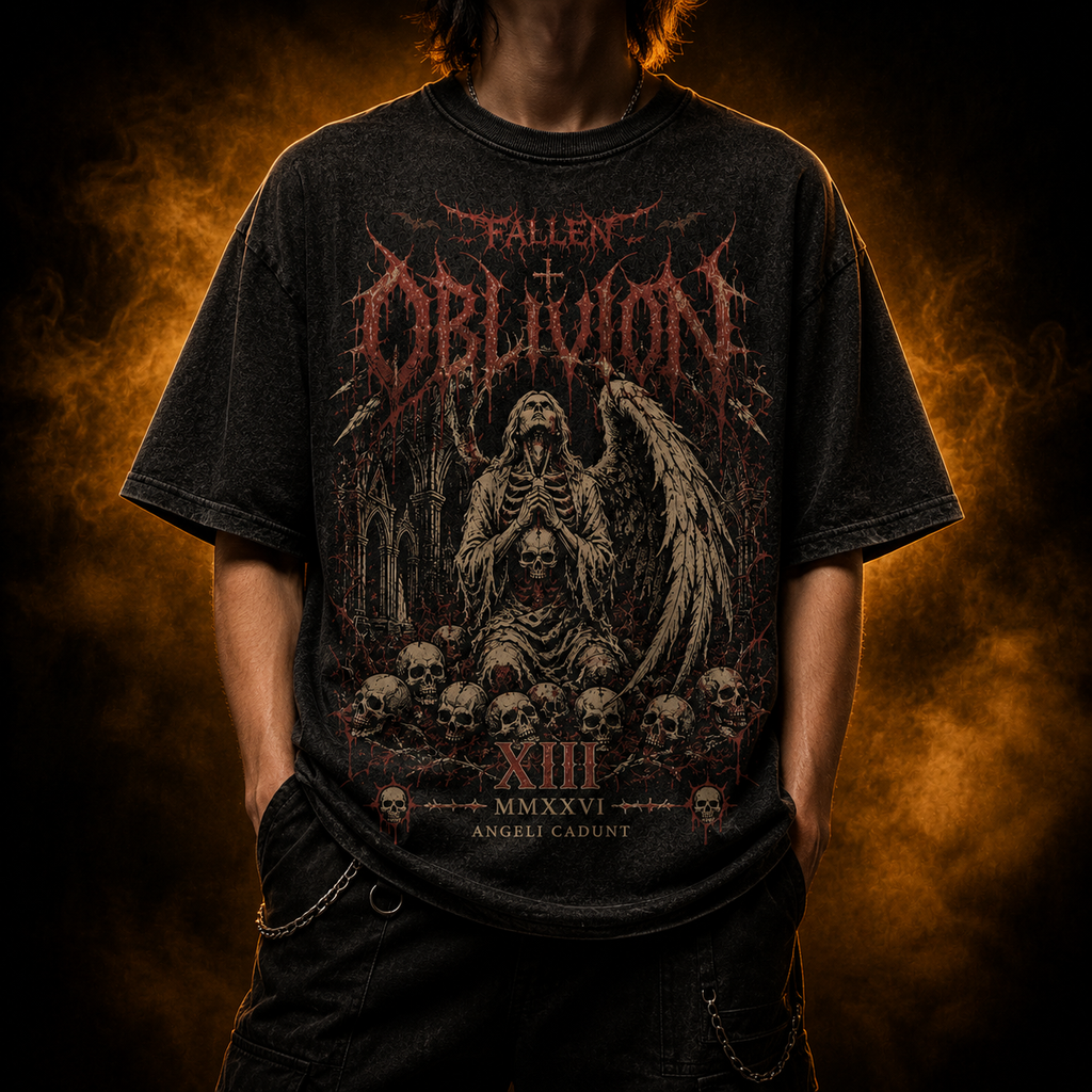 Oblivion — Fallen XIII Death Metal Washed T-Shirt