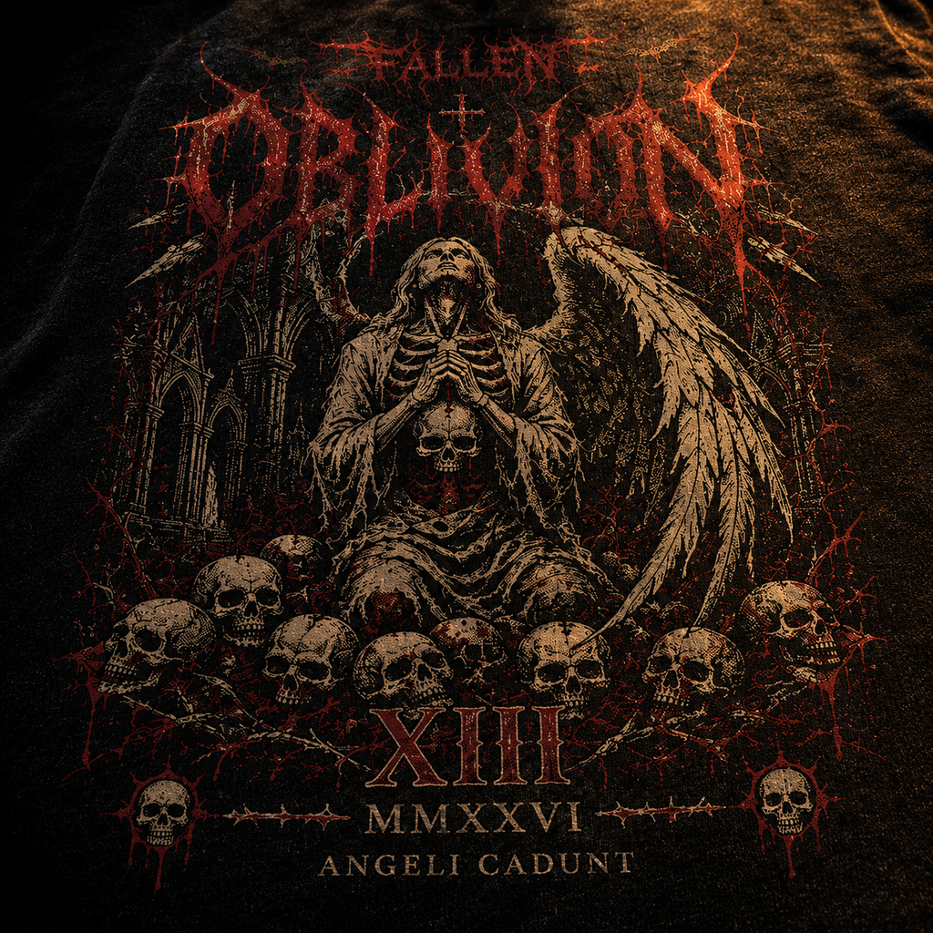 Oblivion — Fallen XIII Death Metal Washed T-Shirt