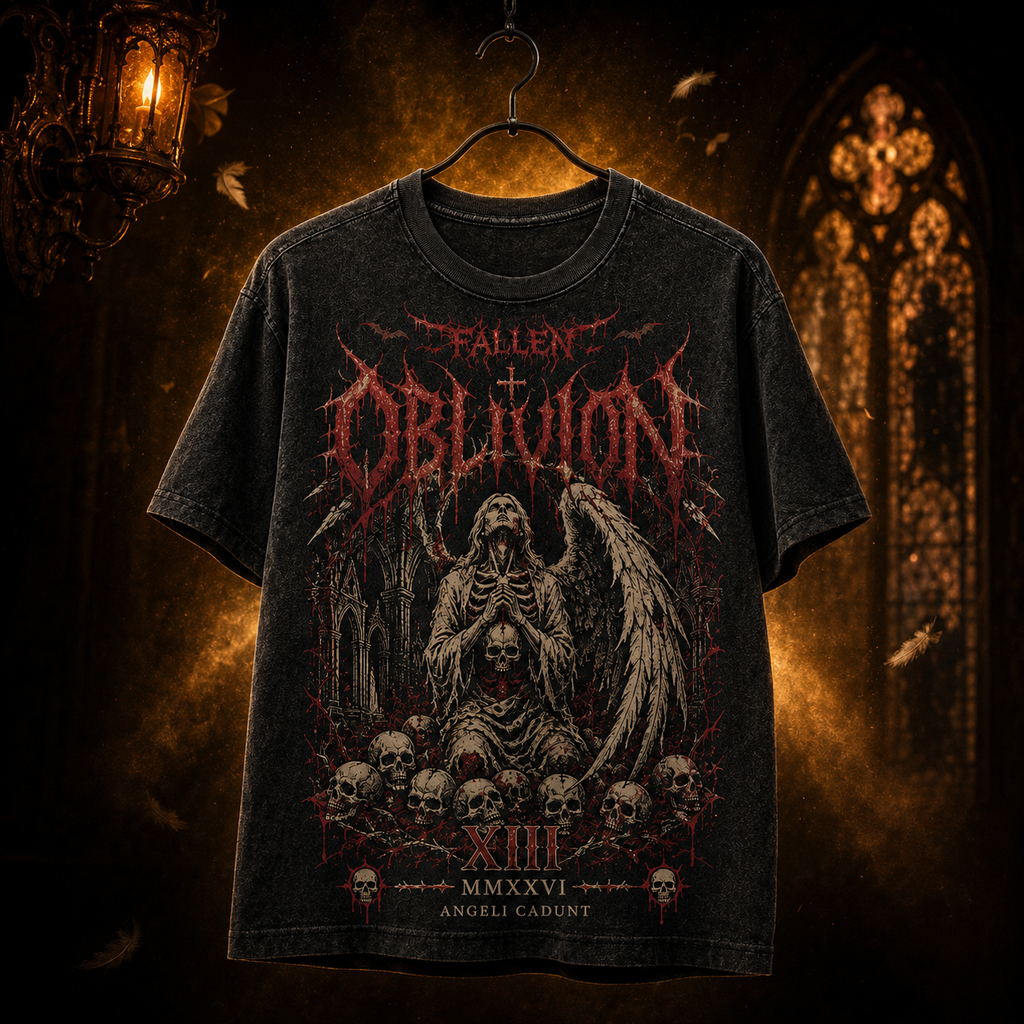 Oblivion — Fallen XIII Death Metal Washed T-Shirt