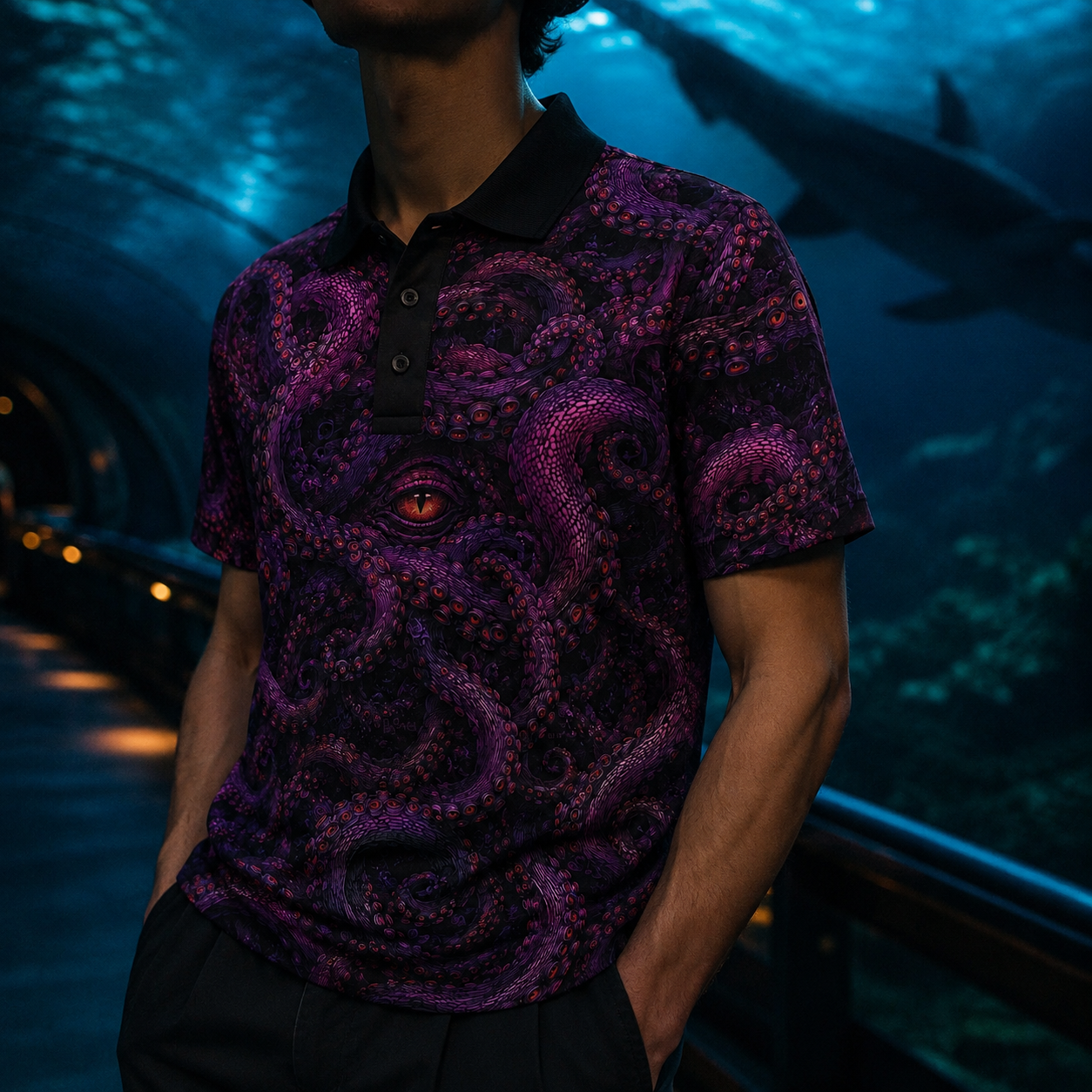 De Profundis — Tentacle Polo Shirt