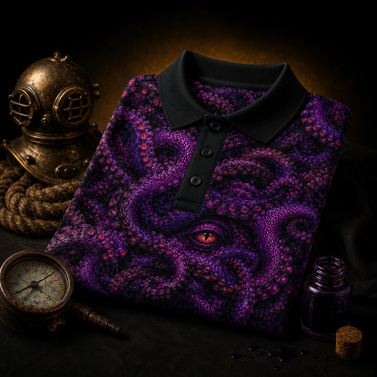 De Profundis — Tentacle Polo Shirt