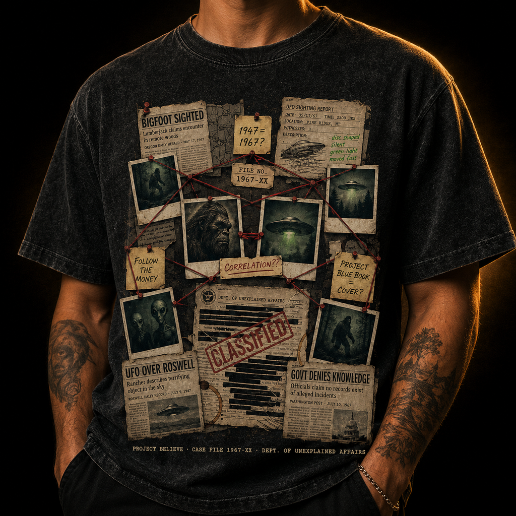 Project Believe — Case File 1967-XX Washed T-Shirt