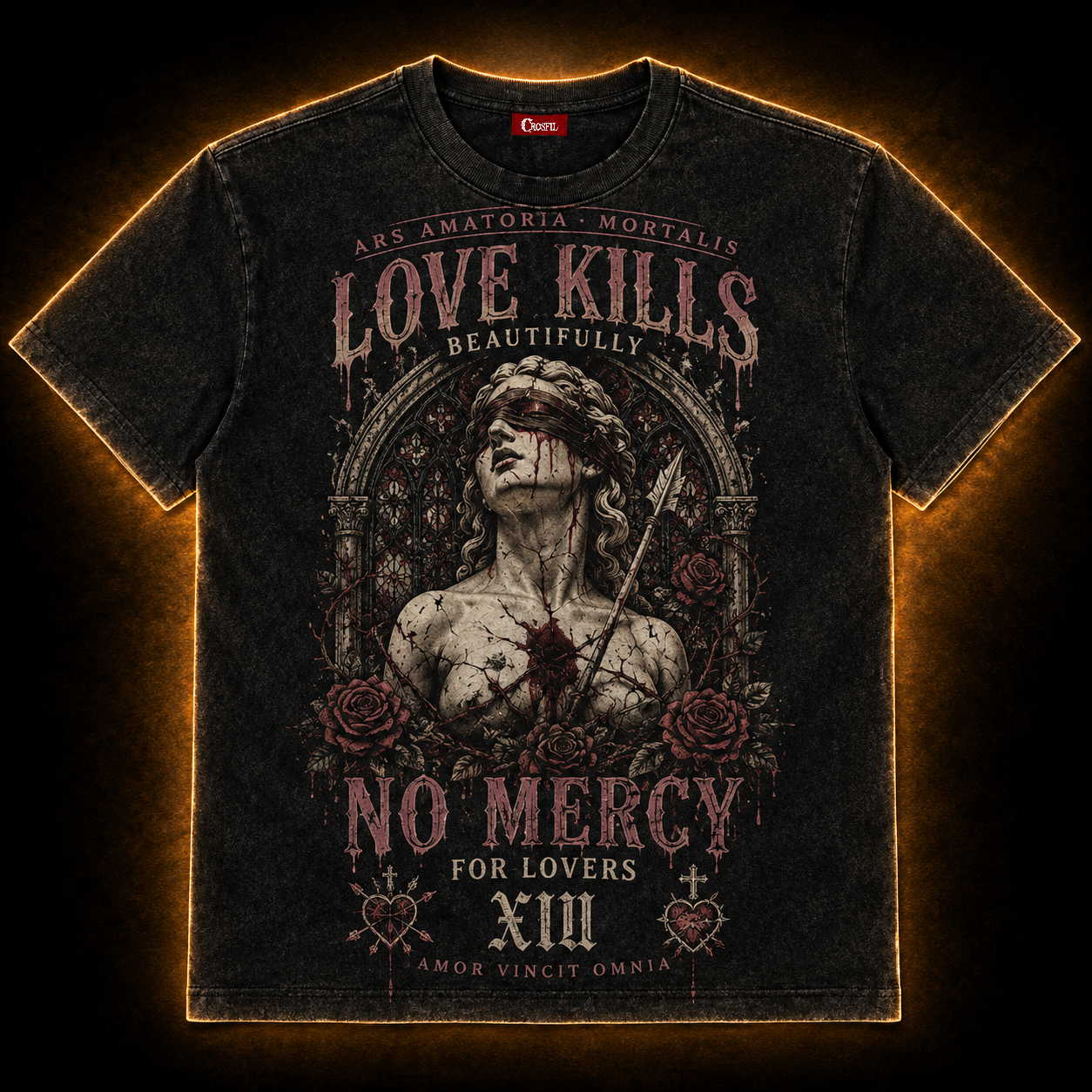 Love Kills Beautifully — No Mercy For Lovers Washed T-Shirt