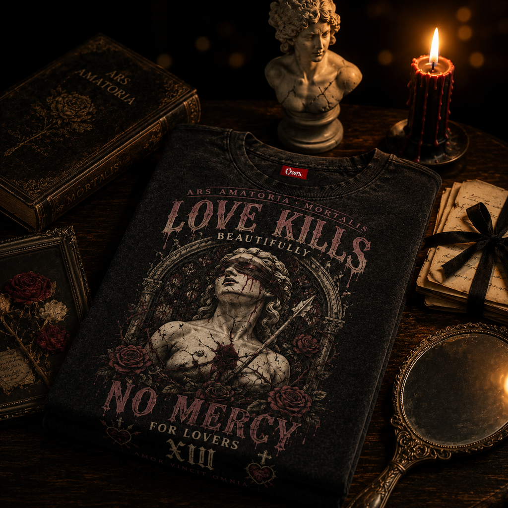 Love Kills Beautifully — No Mercy For Lovers Washed T-Shirt