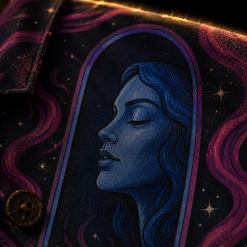 The Sleeping Choir: Eclipse — Dark Occult Faces Hawaiian Shirt