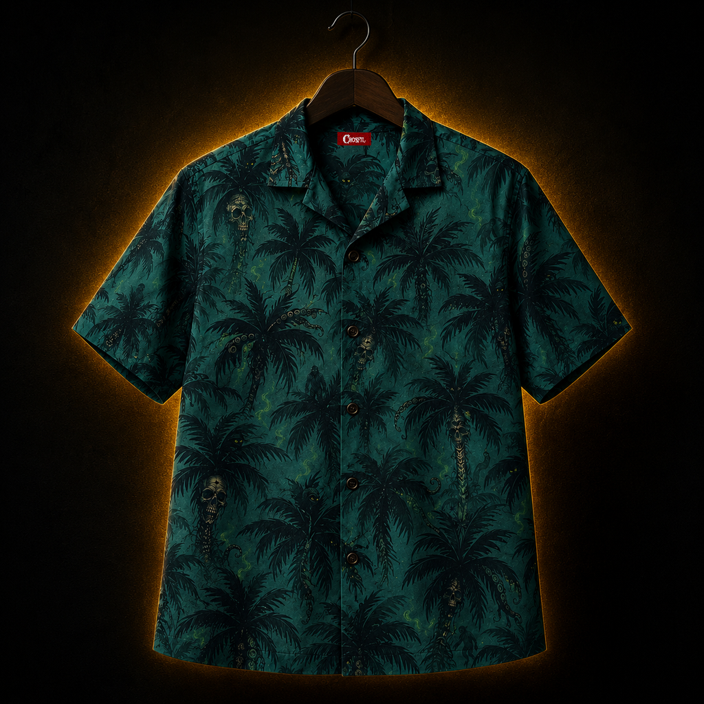 Cursed Paradise — Hidden Horror Hawaiian Shirt