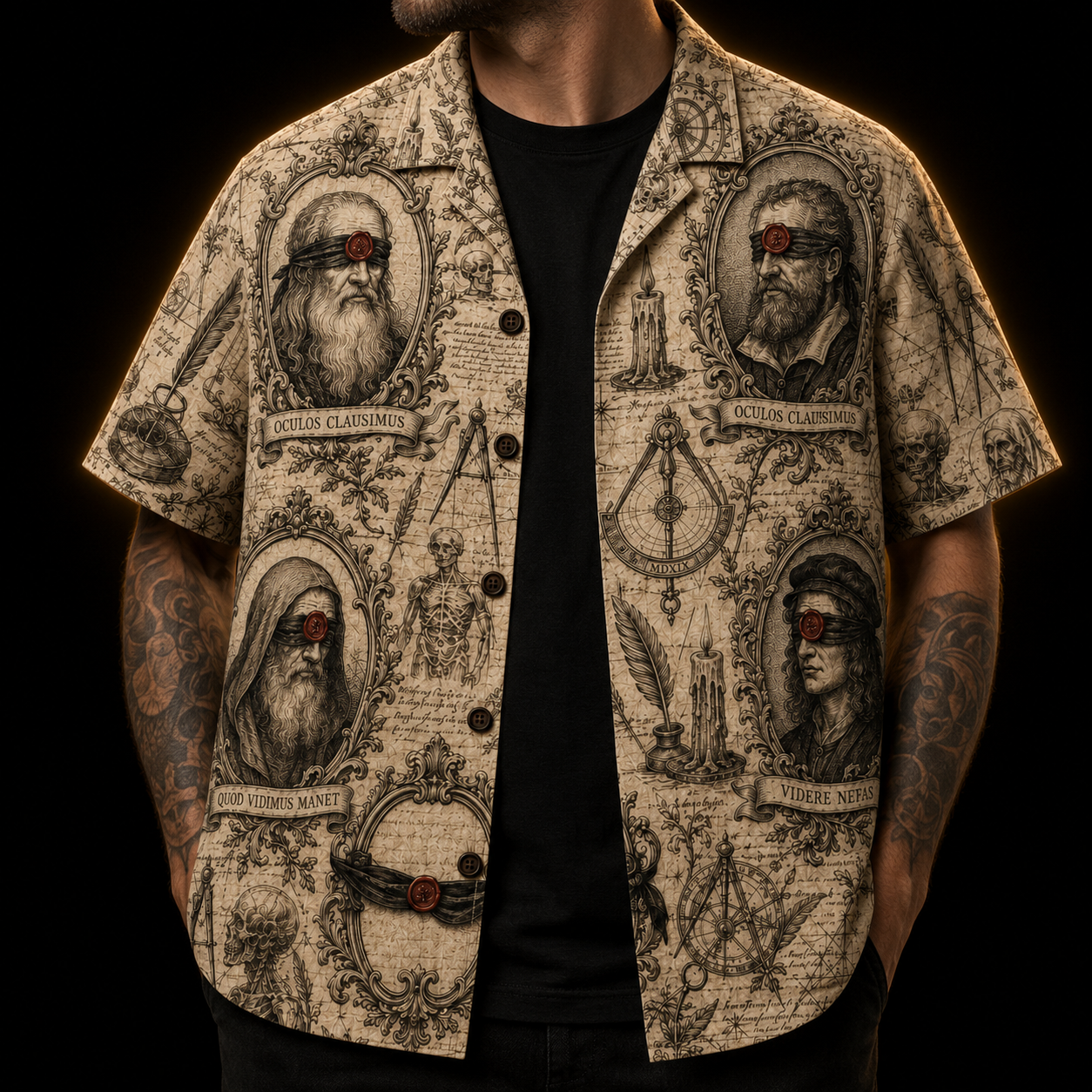Oculos Clausimus — Blind Masters Hawaiian Shirt
