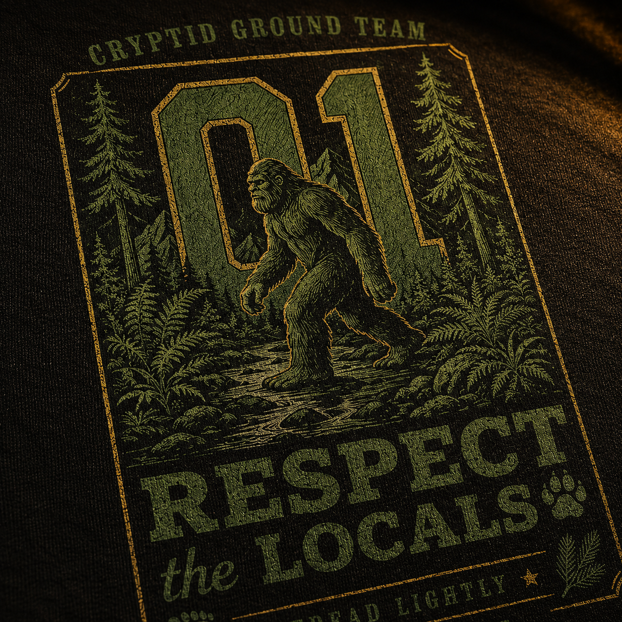 Respect The Locals — Bigfoot Country Washed T-Shirt