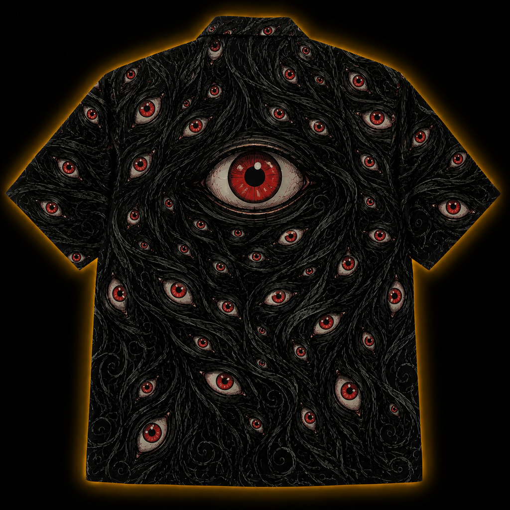 The Witness — Japanese Horror Hawaiian Shirt