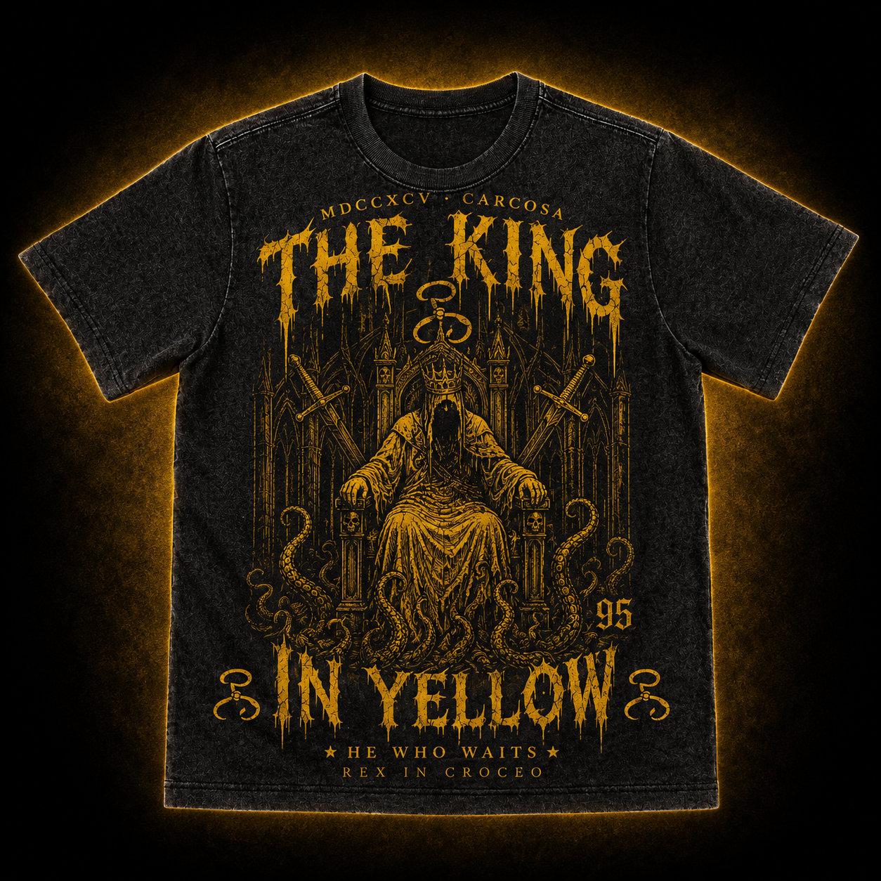 Hastur — The King in Yellow Washed T-Shirt