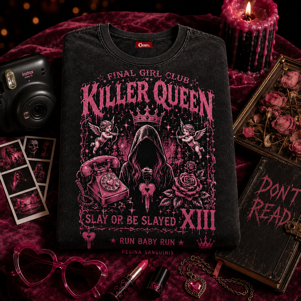 Killer Queen XIII — Slay or Be Slayed Washed T-Shirt