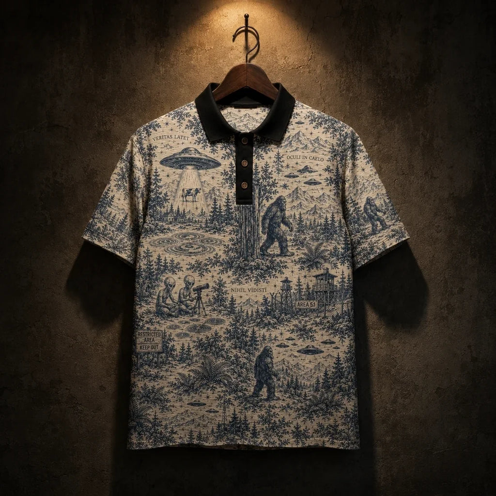 Veritas Latet — Paranormal Toile Polo Shirt