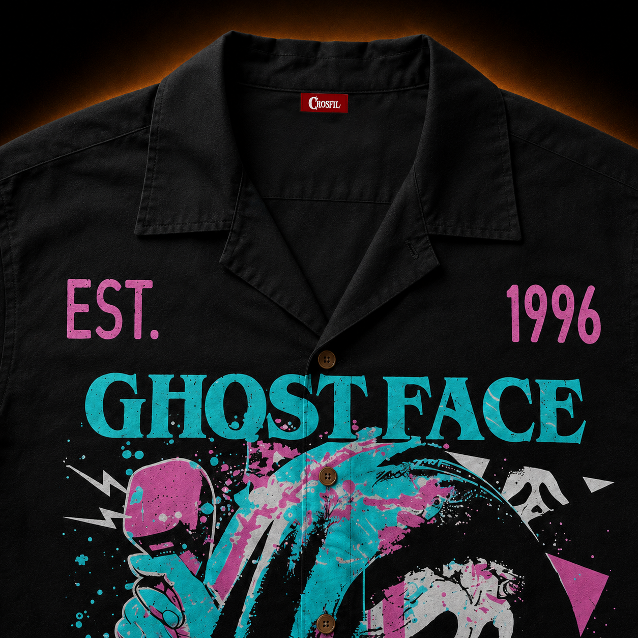 Scream '96 — Ghostface Slasher Hawaiian Shirt