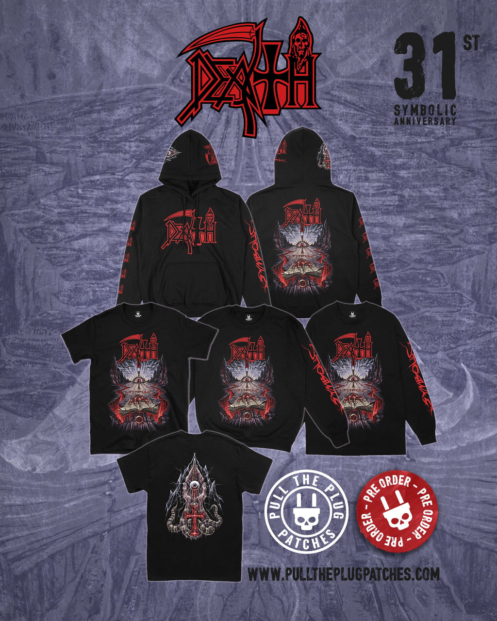 Death - Symbolic x Exclusive Noah Cutter Meihoff Art - Deluxe Pullover Hoodie