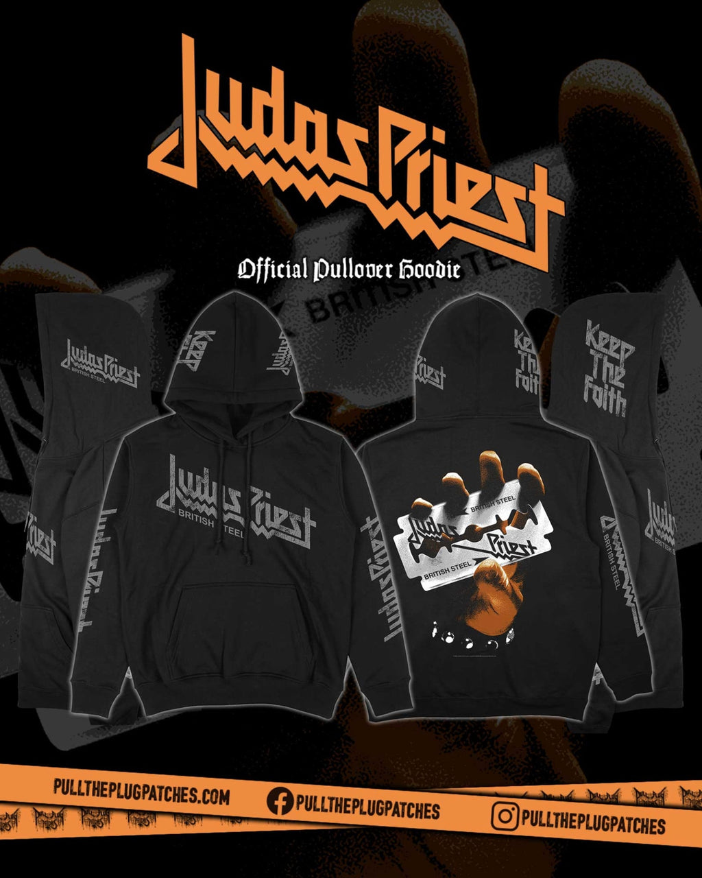 Judas Priest - British Steel - Deluxe Pullover Hoodie