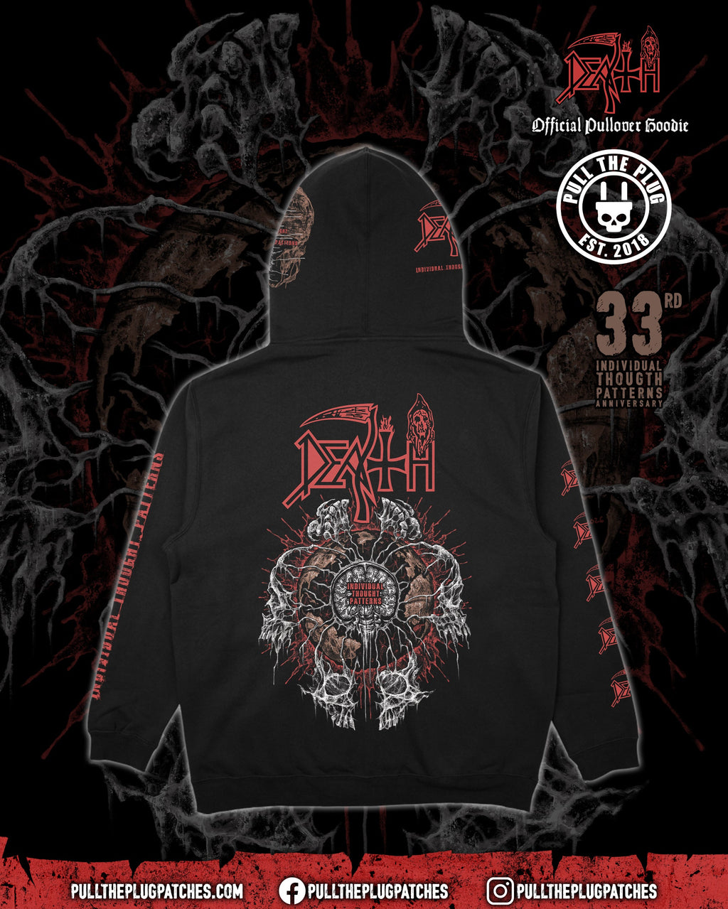 Death - Individual Thought Patterns x Exclusive Noah Cutter Meihoff Art - Deluxe Pullover Hoodie