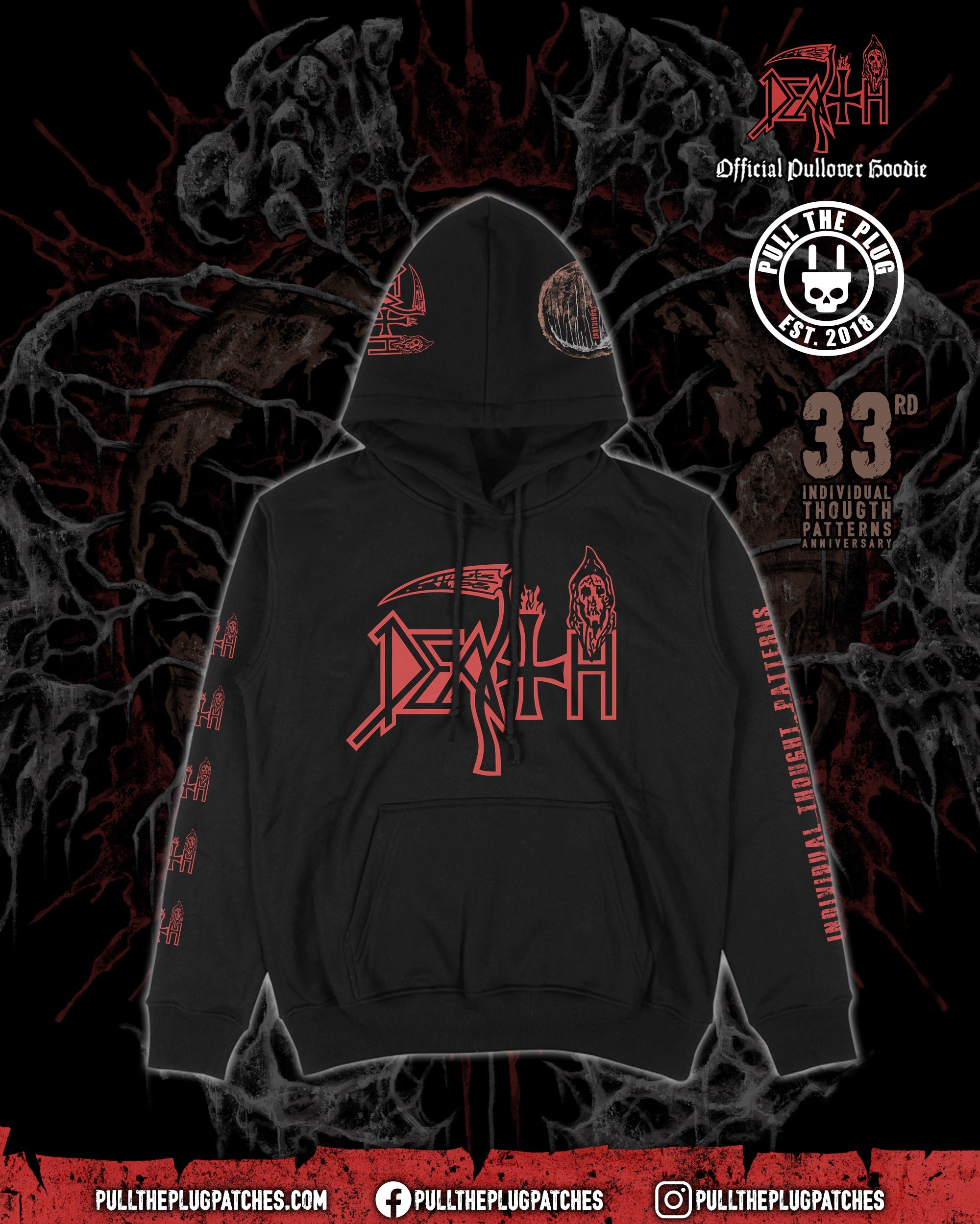 Death - Individual Thought Patterns x Exclusive Noah Cutter Meihoff Art - Deluxe Pullover Hoodie